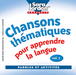Chansons thematiques pour apprendre la langue Lyrics Booklet