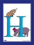 The Letter "H" Color Illustration