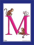 The Letter "M" Color Illustration