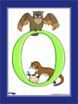 The Letter "O" Color Illustration
