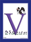 The Letter "V" Color Illustration
