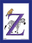 The Letter "Z" Color Illustration