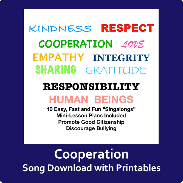 Cooperation Song Download with Printables