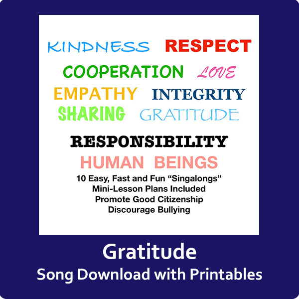 Gratitude Song Download with Printables