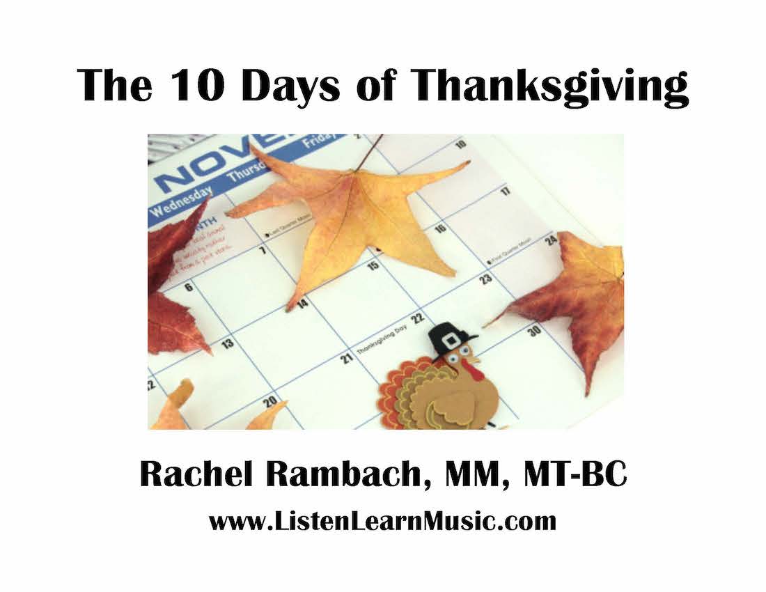 Ten Days of Thanksgiving Downloadable Tracks with Lyrics