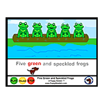 Five Green and Speckled Frogs: Animated Song Book