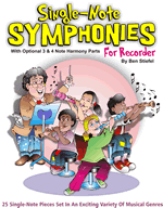 Single-Note Symphonies For Recorder Downloadable Album-Book Set