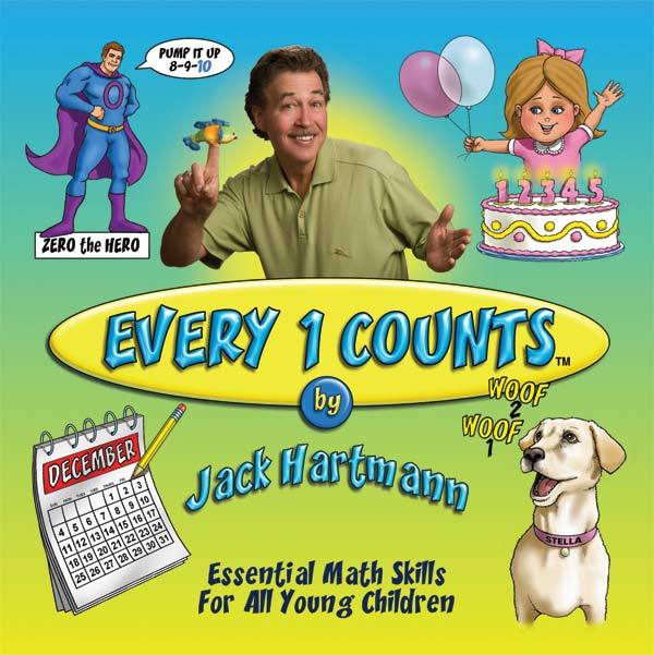 Jack Hartmann:  Every 1 Counts Downloadable Album with Lyrics